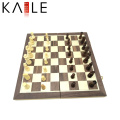 Jogo de tabuleiro de madeira Magnetic Fold Chess Set